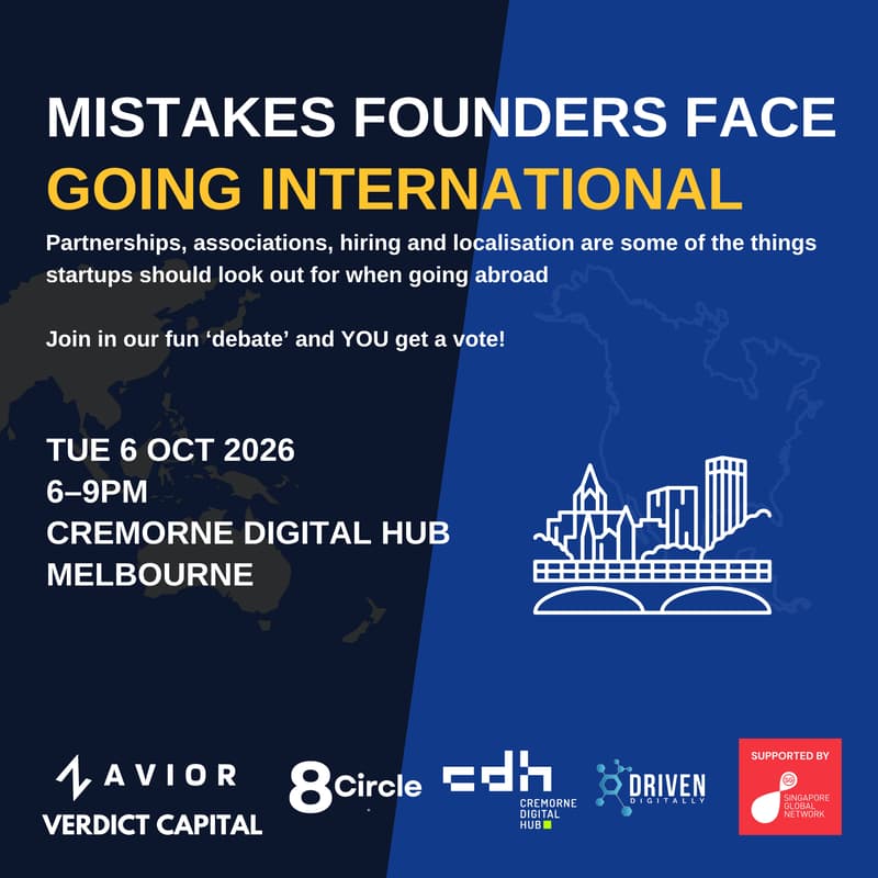 Cover Image for Mistakes Founders Make Going International - MEL