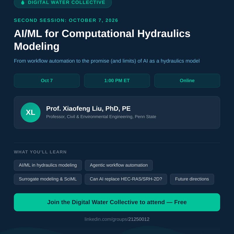 Cover Image for AI/ML for Computational Hydraulics Modeling