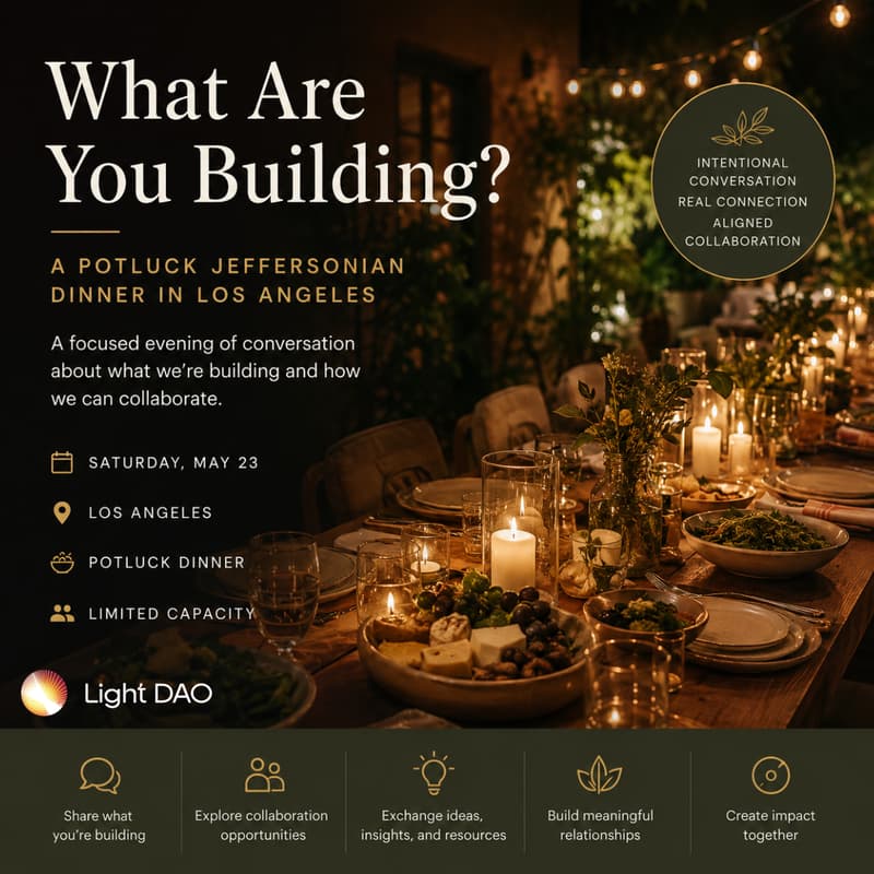 Cover Image for Potluck Jeffersonian Dinner in Beverly Hills (LA)