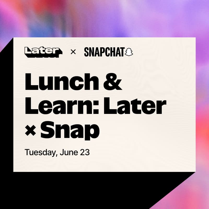 Cover Image for Later Lunch & Learn with Snap