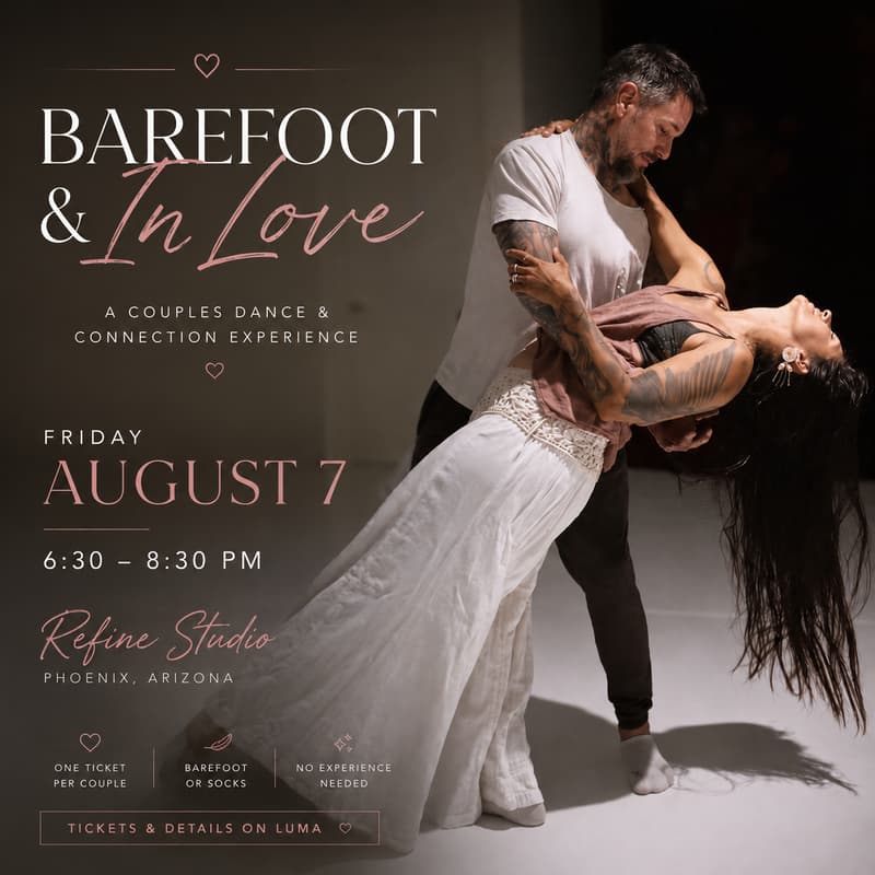 Cover Image for Barefoot & In Love - A Couples Dance & Connection Experience