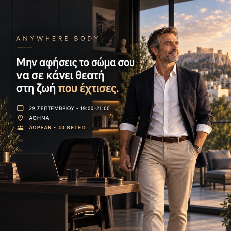 Cover Image for Anywhere Body: Δύναμη και κίνηση μετά τα 40
