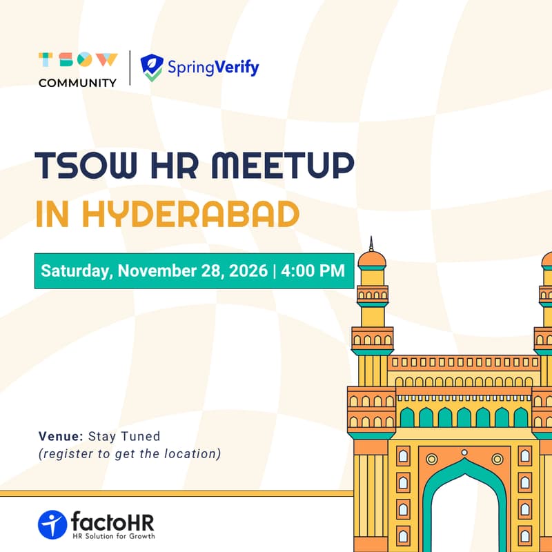 Cover Image for TSOW HR Meetup in Hyderabad