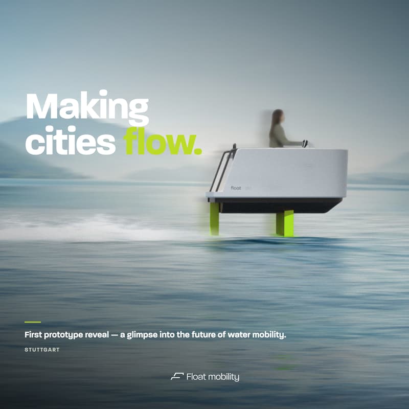 Cover Image for Float Mobility — First Float platform product reveal. A glimpse into the future of water mobility.