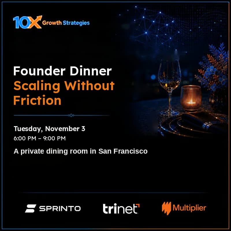 Cover Image for Founder Dinner: Scaling Without Friction