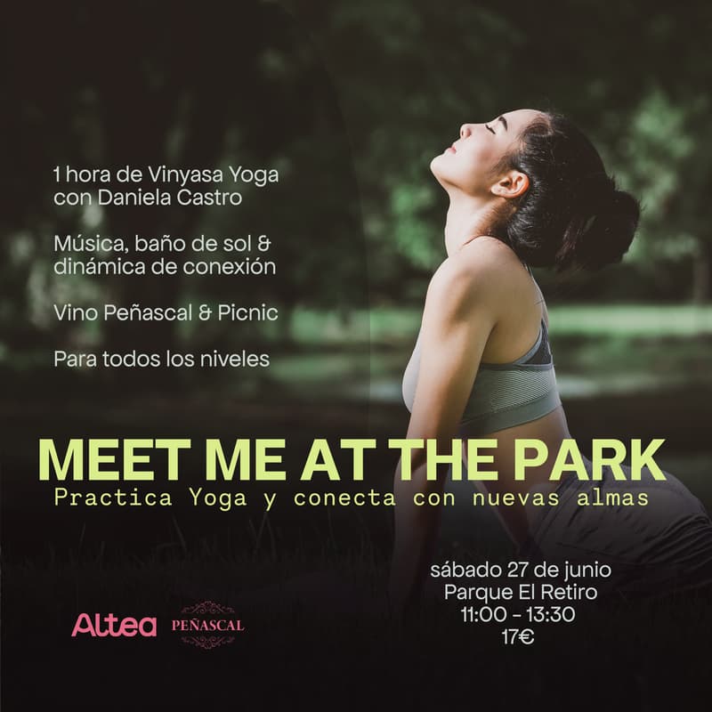 Cover Image for Meet me at the Park - Practica yoga y conoce nuevas almas 🧘🏻🌞🧘🏻♀️