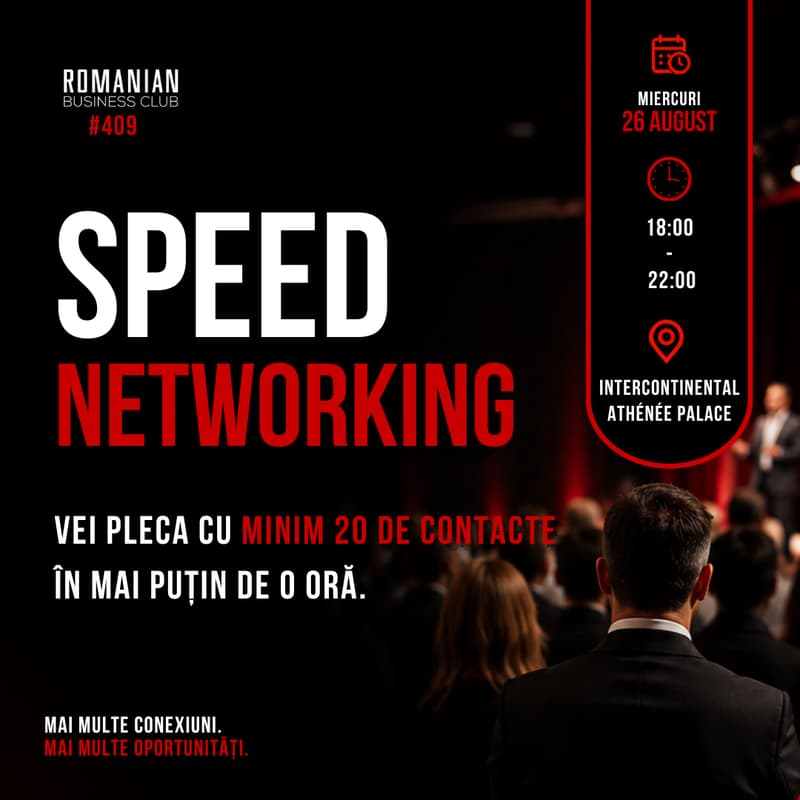 Cover Image for RBC #409 Ultima miercuri din fiecare lună | Speed Networking by Romanian Business Club