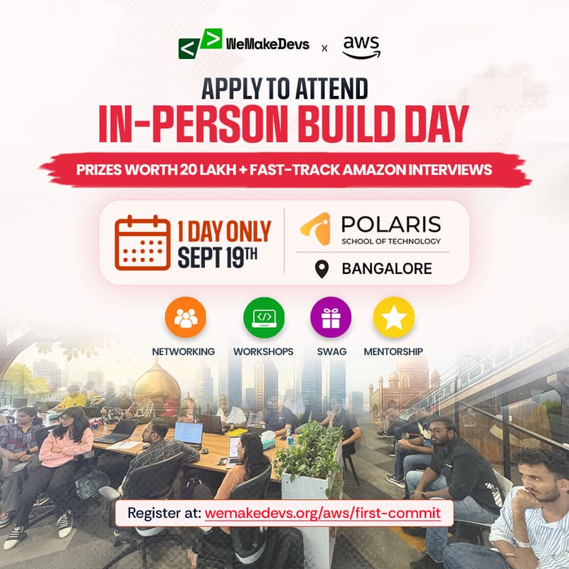 Cover Image for First Commit IRL: Build Day in Bangalore