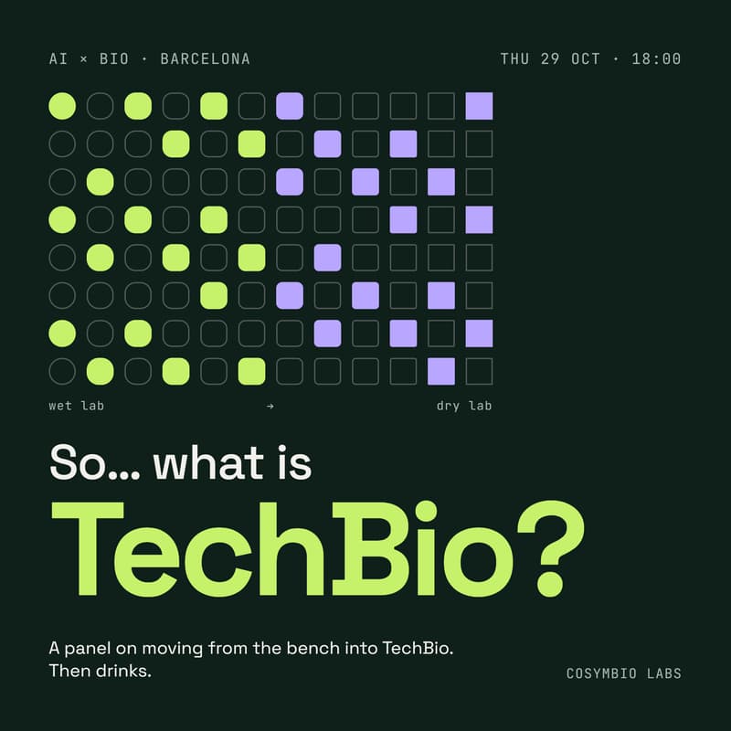 Cover Image for So… what is TechBio? An AI x Bio evening in Barcelona