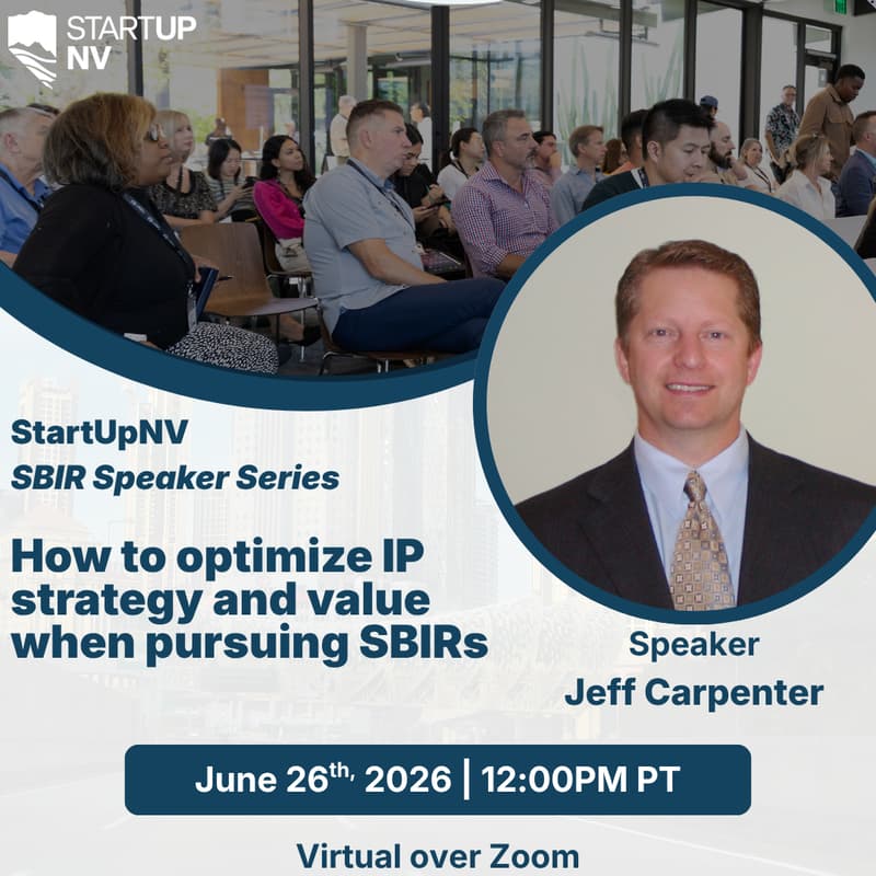 Cover Image for SBIR Speaker Series: How to optimize IP strategy and value when pursuing SBIRs
