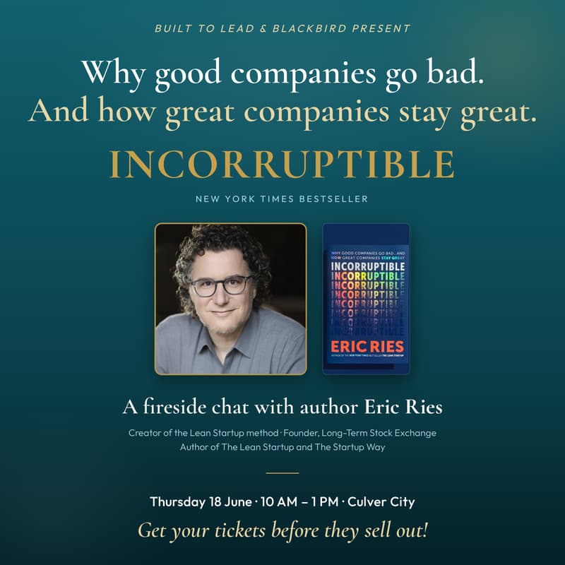 Cover Image for Breakfast with Eric Ries: The Lean Startup Author on His New Book Incorruptible