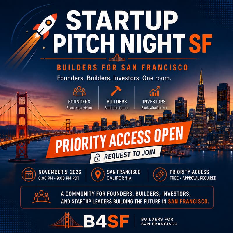Cover Image for π Startup Pitch Night SF | Builders for San Francisco