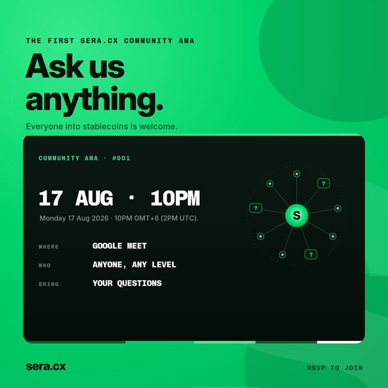 Cover Image for Sera.cx's 1st Community AMA: Stablecoins?