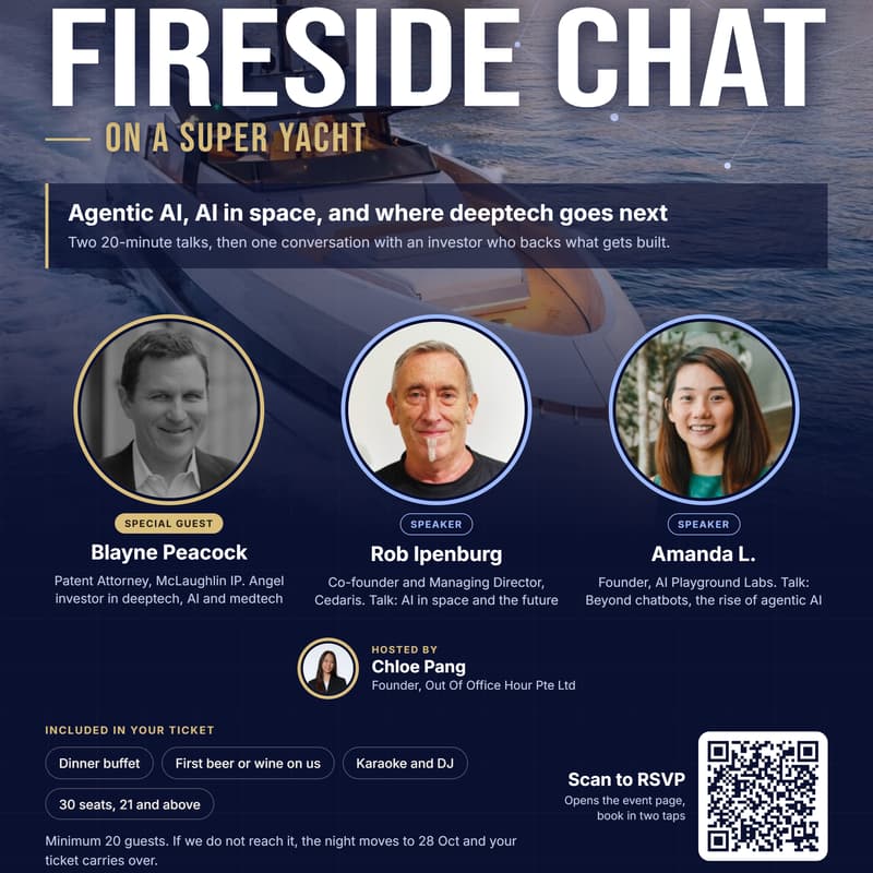Cover Image for Fireside Chat on a Super Yacht: AI Agents, AI in Space & What Gets Funded Next