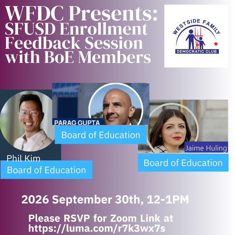 Cover Image for SFUSD Enrollment Process Listening Session