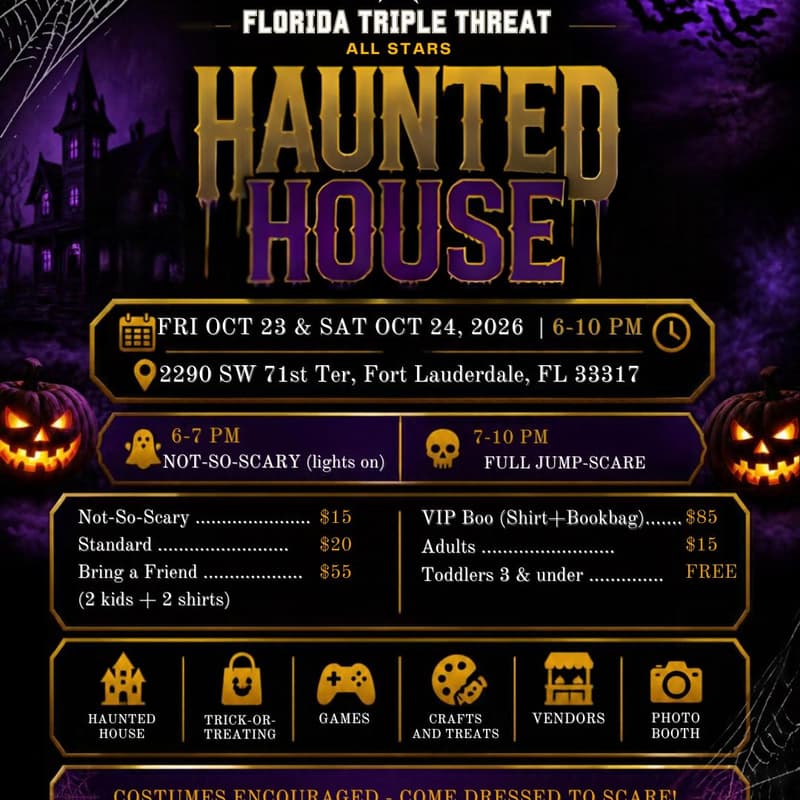 Cover Image for F3T Haunted House: Friday, Oct 23