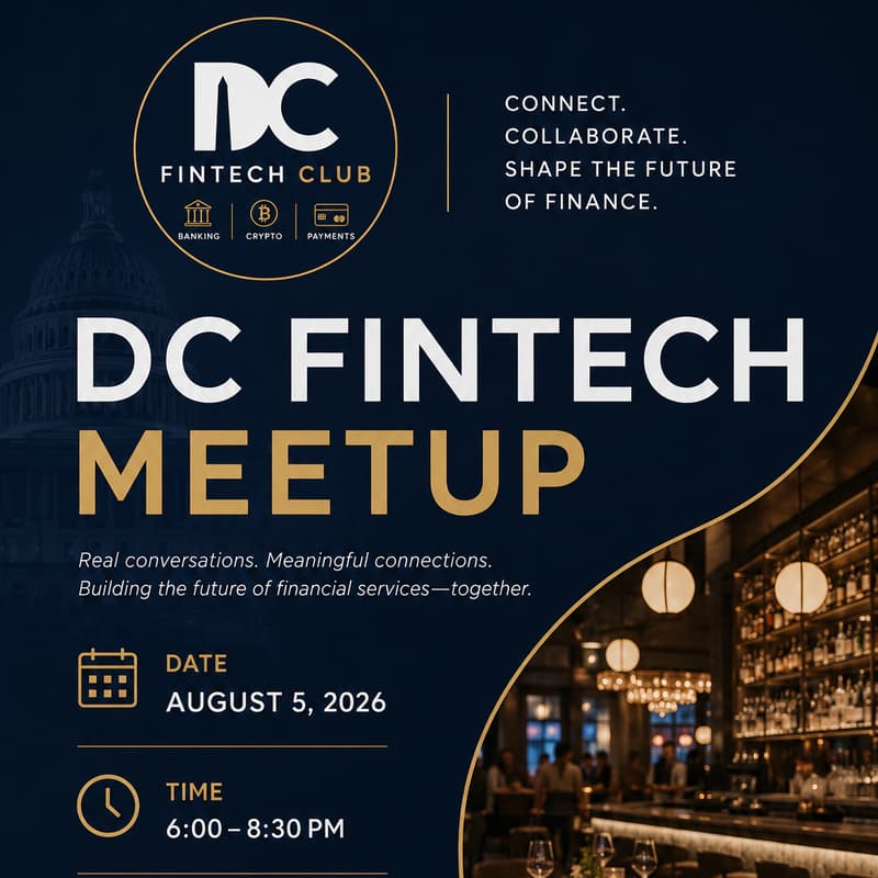 Cover Image for DC Fintech Club | Crypto, Fintech, Banking Meetup