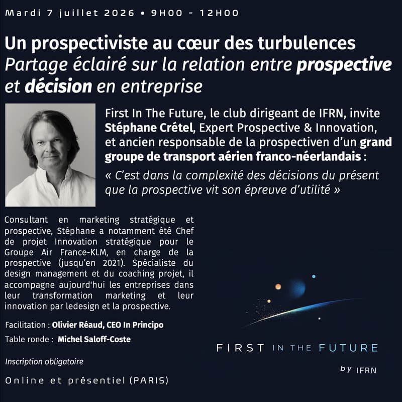 Cover Image for First In The Future invite Stéphane Crétel (distanciel)