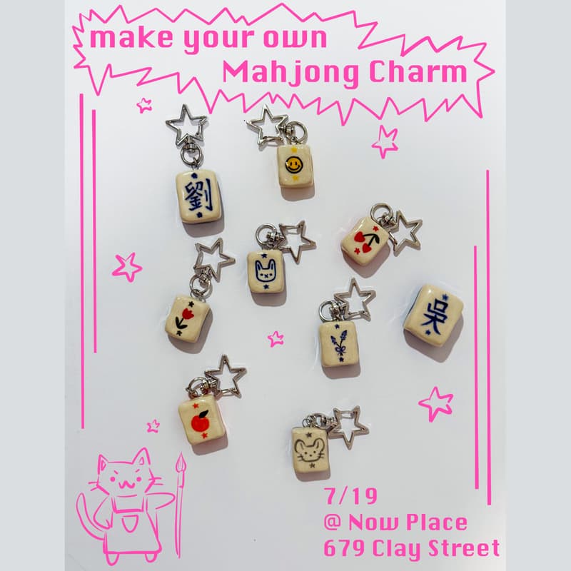 Cover Image for ᰔ ⊹˚₊ Ceramic Mahjong Charm Workshop ₊˚⊹ ᰔ