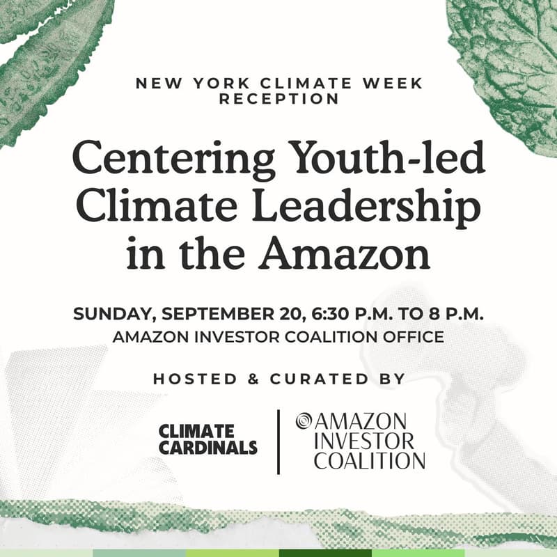 Cover Image for Centering Youth Climate Leadership in the Amazon: Private Climate Week Mixer