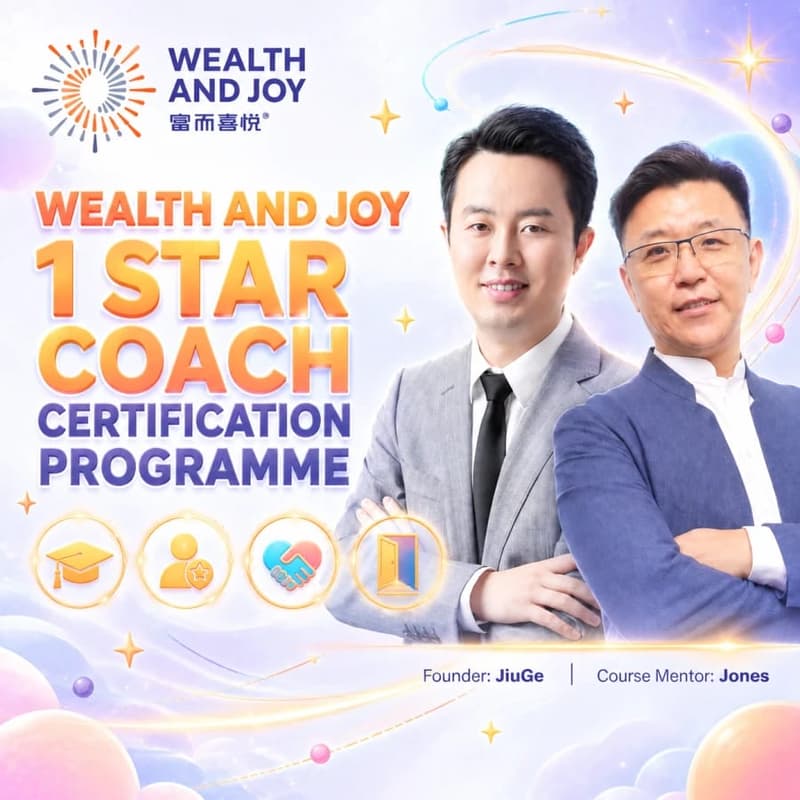 Cover Image for Wealth And Joy 1-Star Coach Certification (8 Jan - 20 Feb)
