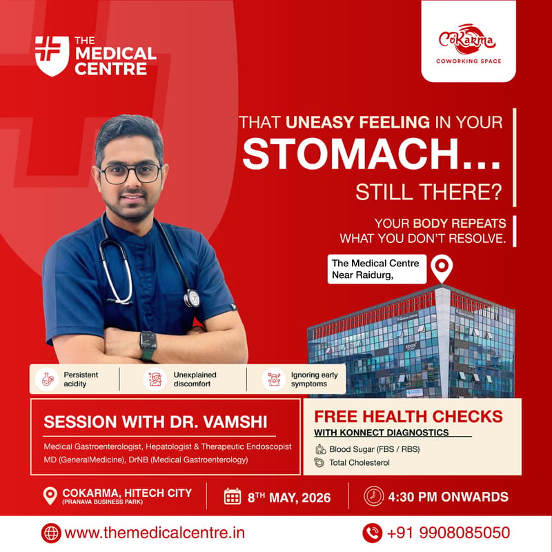 Cover Image for Let’s Talk Gut – Interactive Session with Dr. Vamshi+ Free Health Check-Up