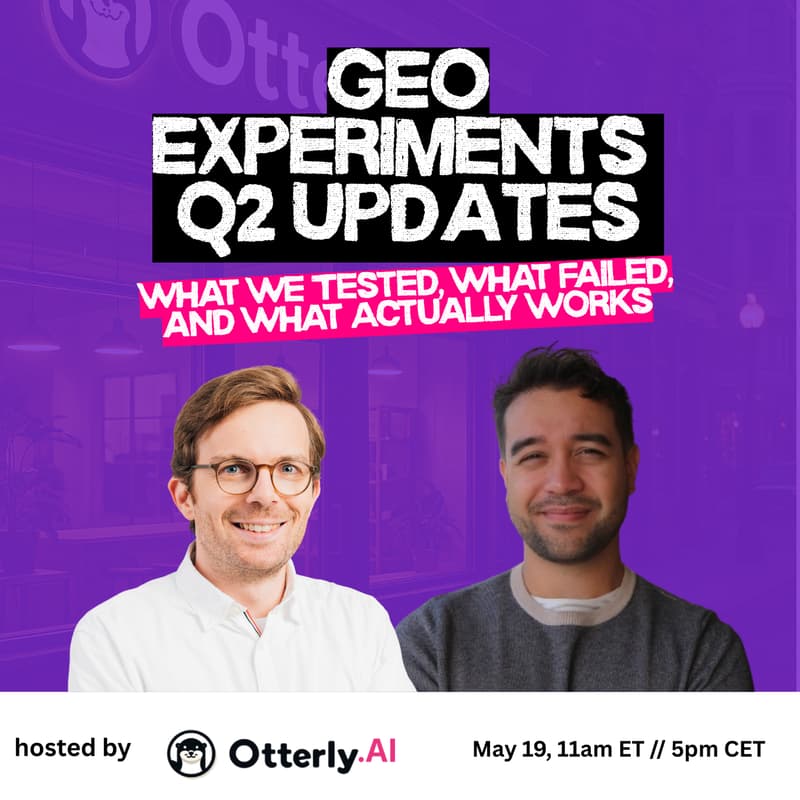 Cover Image for GEO Experiments Q2 2026 Updates: What We Tested, What Failed, and What Actually Works