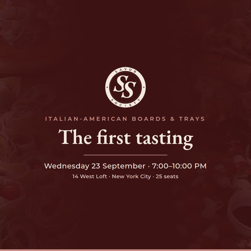 Cover Image for Savor Society — The First Tasting