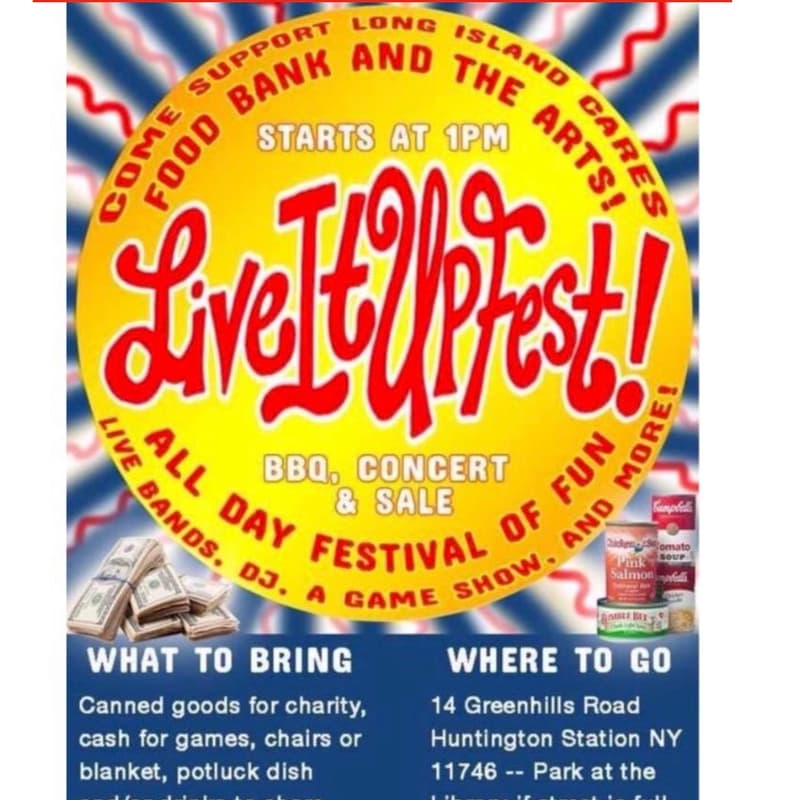 Cover Image for Live it Up Fest food Drive Donna Drake Families Welcome