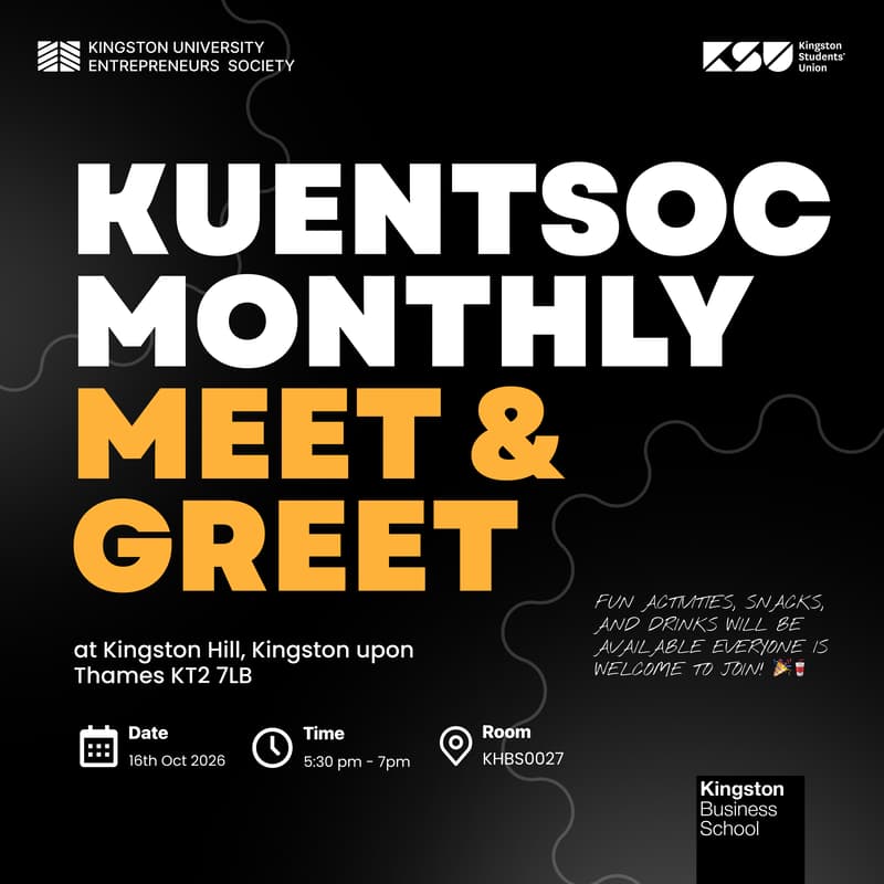 Cover Image for KUEntSoc Monthly Meet & Greet | October Edition
