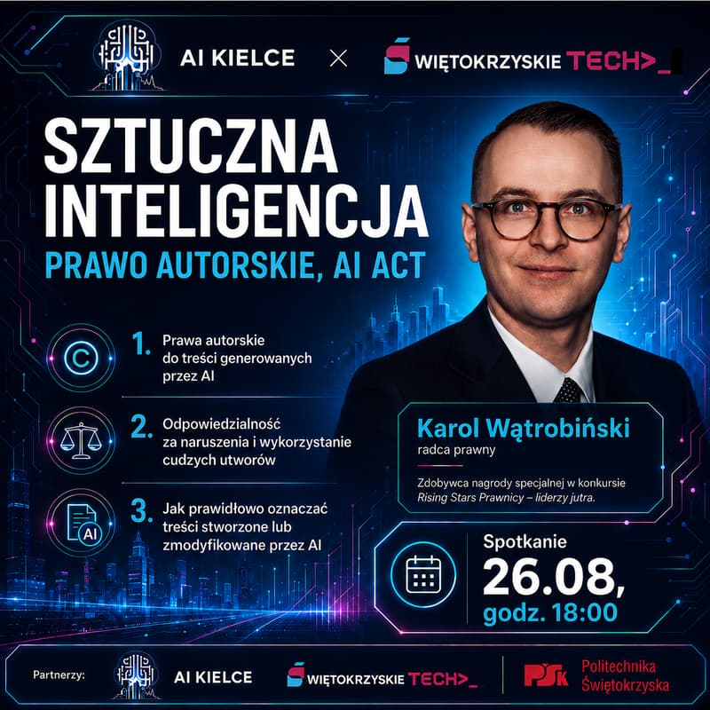 Cover Image for Sztuczna inteligencja. Prawo autorskie, AI Act