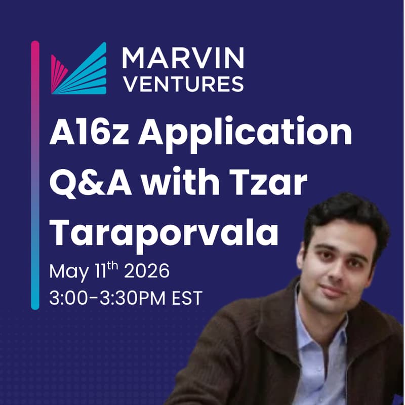 Cover Image for A16z Application Prep – with Tzar Taraporvala