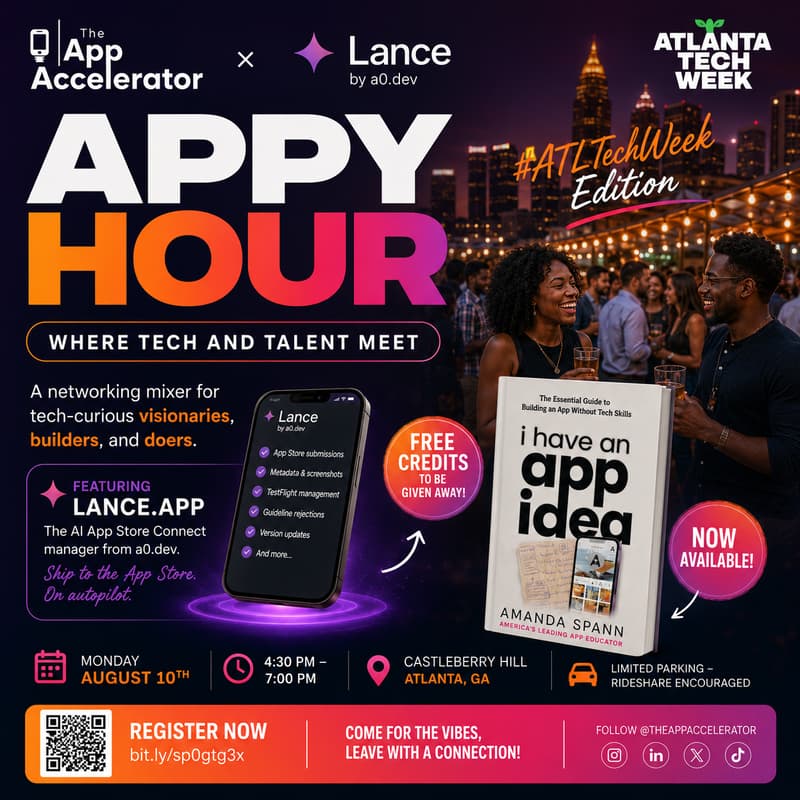 Cover Image for Appy Hour: #ATLTechWeek Edition — The App Accelerator × Lance.App