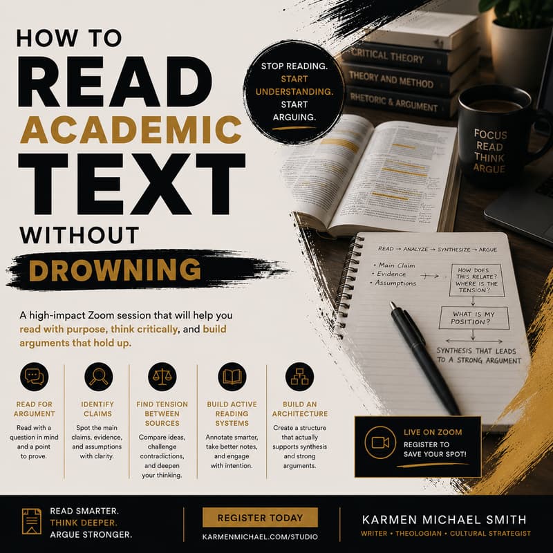 Cover Image for How To Read Academic Texts Without Drowning