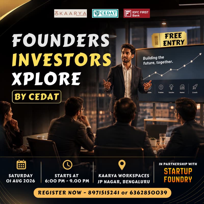 Cover Image for Founders & Investors Xplore by CEDAT