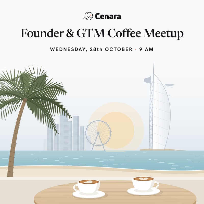 Cover Image for Founder & GTM Coffee Meetup with Cenara (Antler) | B2B Revenue Leaders