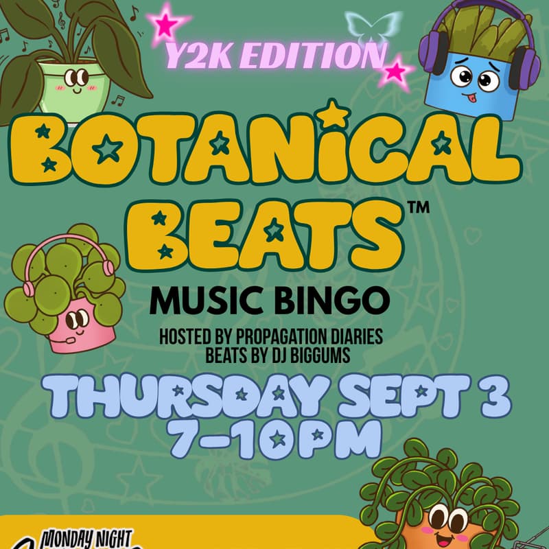 Cover Image for Botanical Beats - Music Plant Bingo **Y2K EDITION**