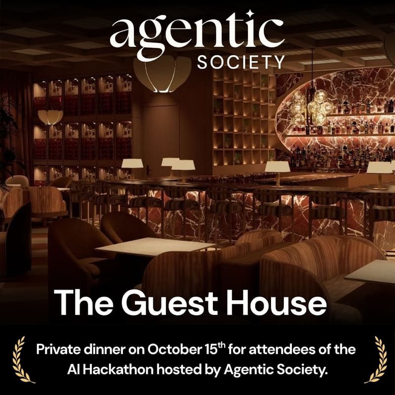 Cover Image for Dinner & Drinks after AI Hackathon Day 1 at The Guest House