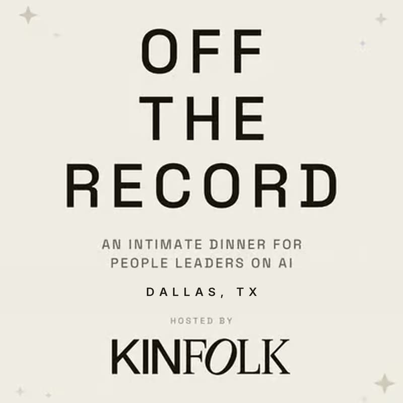 Cover Image for Off the Record: AI for People Leaders (Dallas)