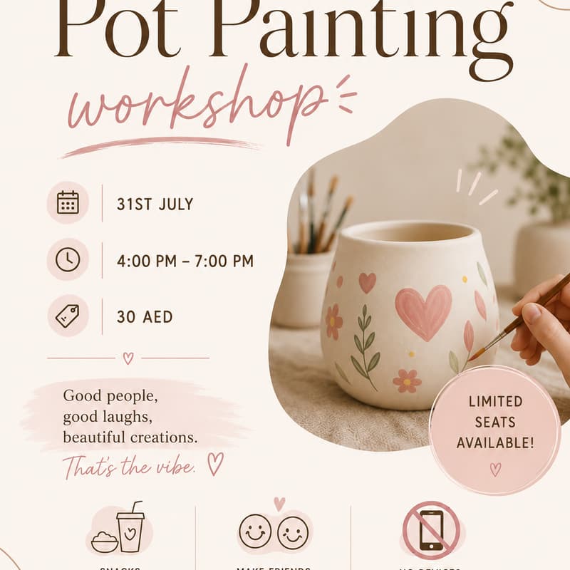 Cover Image for Pot Painting!🫟🖌️