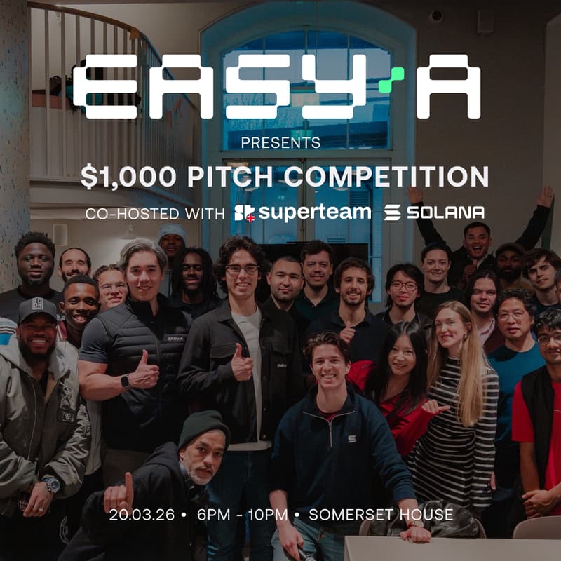 Cover Image for 60 Seconds, $1,000: Live Pitch Competition with EasyA