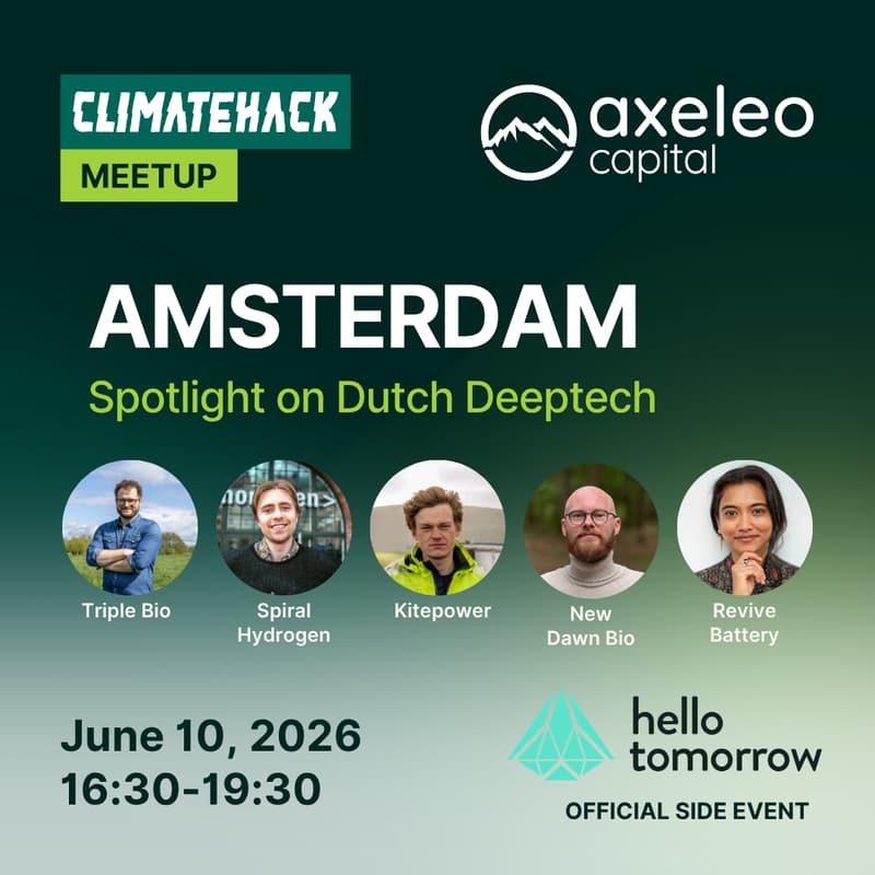 Cover Image for ClimateHack Amsterdam: Spotlight on Dutch Deeptech 🔬