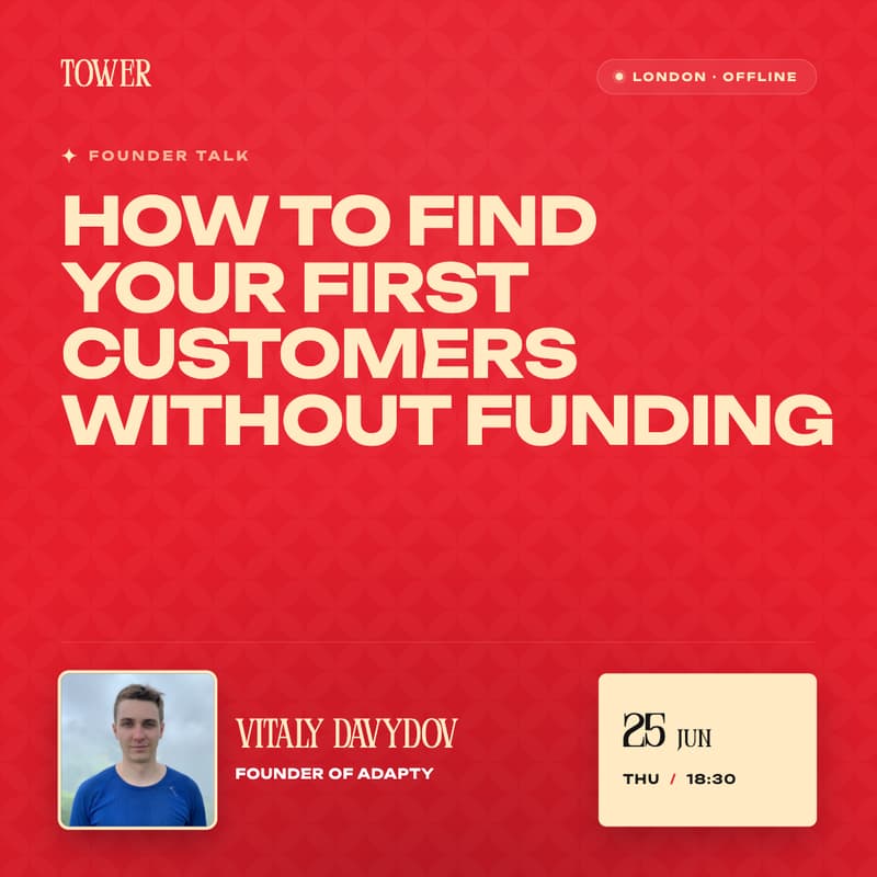 Cover Image for How to Find Your First Customers Without Funding with Vitaly Davydov, Founder of Adapty