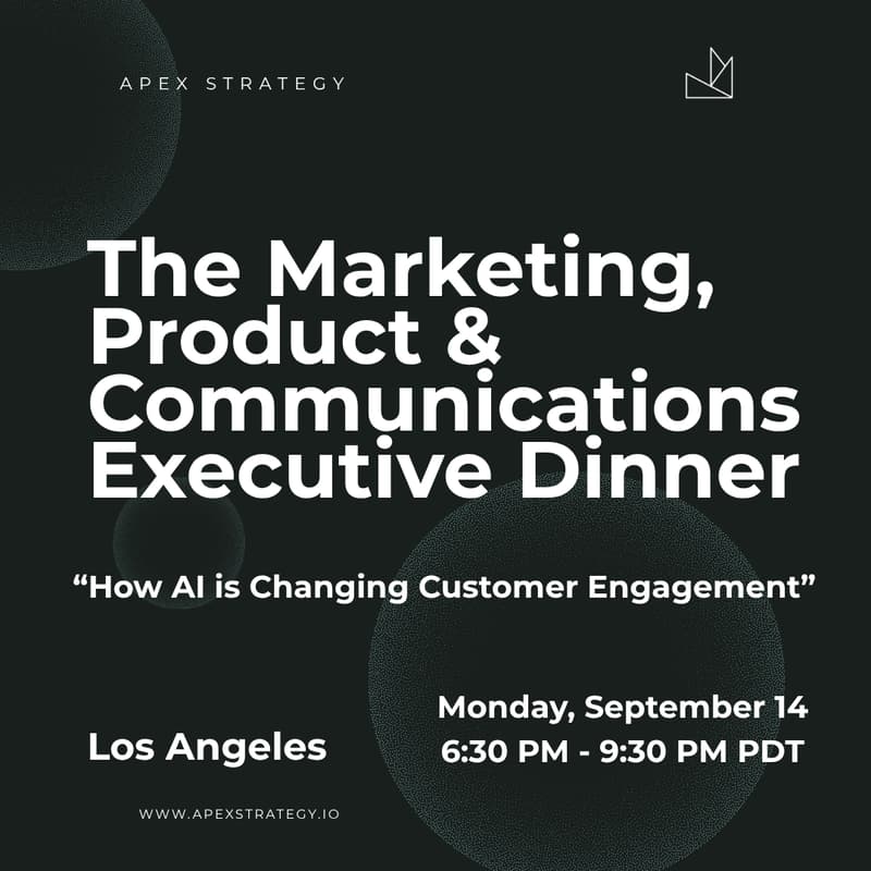 Cover Image for The Marketing, Product & Communications Executive Dinner