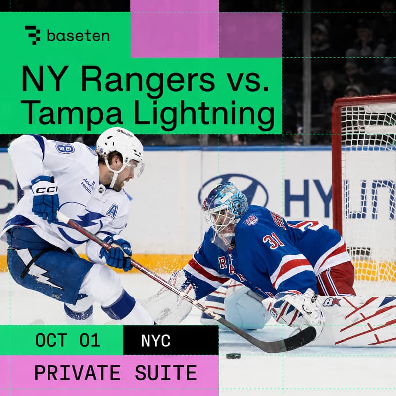 Cover Image for Baseten Suite - NY Rangers vs Tampa Lightning