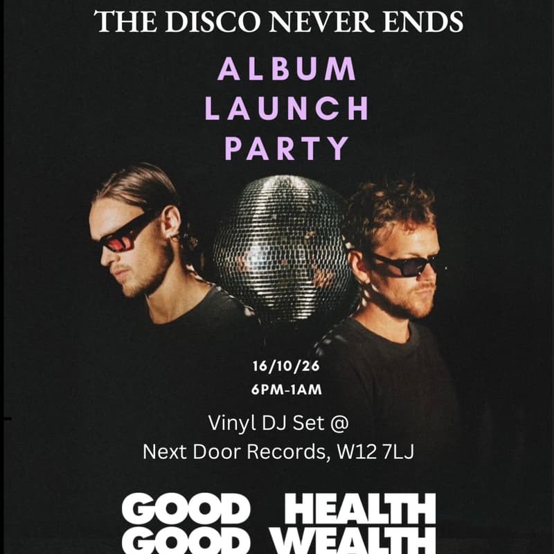 Cover Image for ALBUM LAUNCH PARTY + SIGNING with Vinyl DJ Set