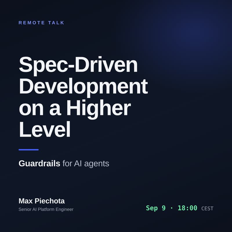 Cover Image for Spec-Driven Development on a Higher Level: Behavioral Tests and Architecture as Guardrails for AI Agents
