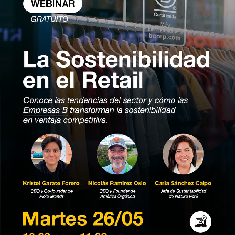 Cover Image for Webinar: La Sostenibilidad en el Retail - Sistema B Perú