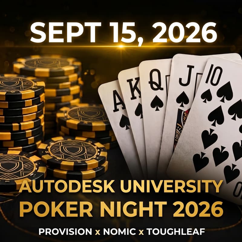 Cover Image for Autodesk University Poker Night 2026: $10,000 Prize Pool