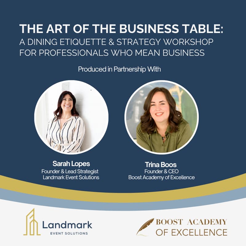 Cover Image for The Art of the Business Table: A Dining Etiquette & Strategy Workshop for Professionals Who Mean Business